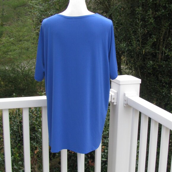 Susan Graver Modern Essentials liquid knit elbow sleeve tunic top shirt 1X - Picture 4 of 6